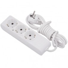 Πολύπριζο 3 Θέσεων Με Καλώδιο 3x1.5mm 5m Λευκό 47081